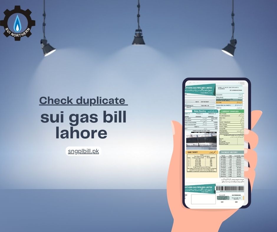 sui gas bill online check lahore